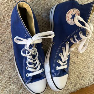 Blue converse High Tops